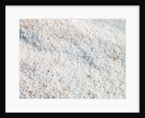 Salt granules at dead seashore by Assaf Frank